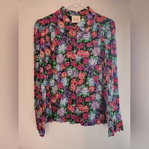 Colourful, sparkly Elie Tahari blouse! Size small.